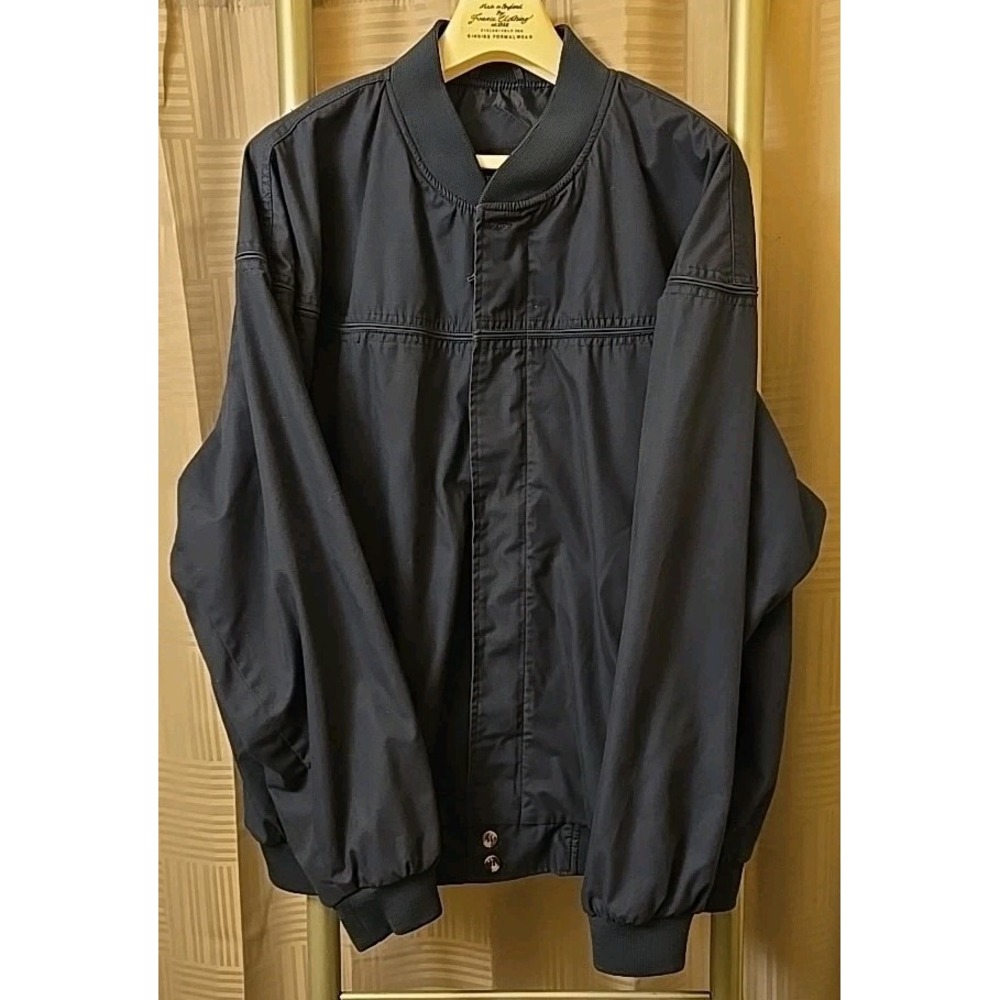 Vintage Windbreaker Brand Jacket Navy Blue Full Zip Men's Size XL‎ - Picture 2 of 9